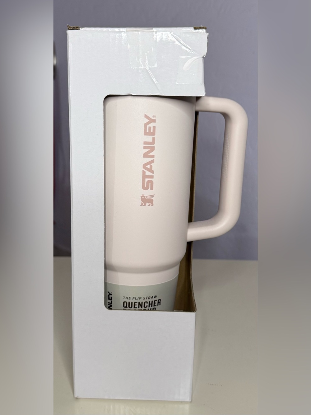 BRAND NEW Stanley Pale Pink 30oz Cup with Flip Straw
